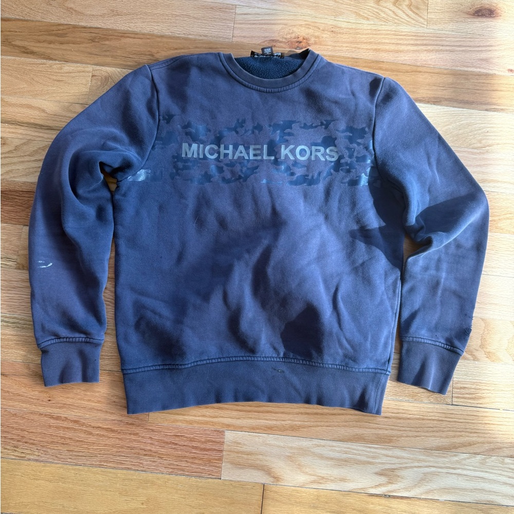 Michael Kors Men's Dark Gray Crewneck Sweater